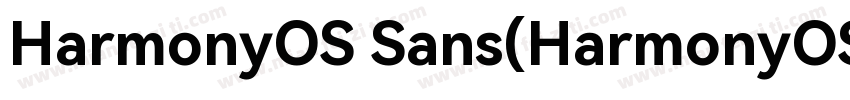 HarmonyOS Sans(HarmonyOS Sans)字体转换